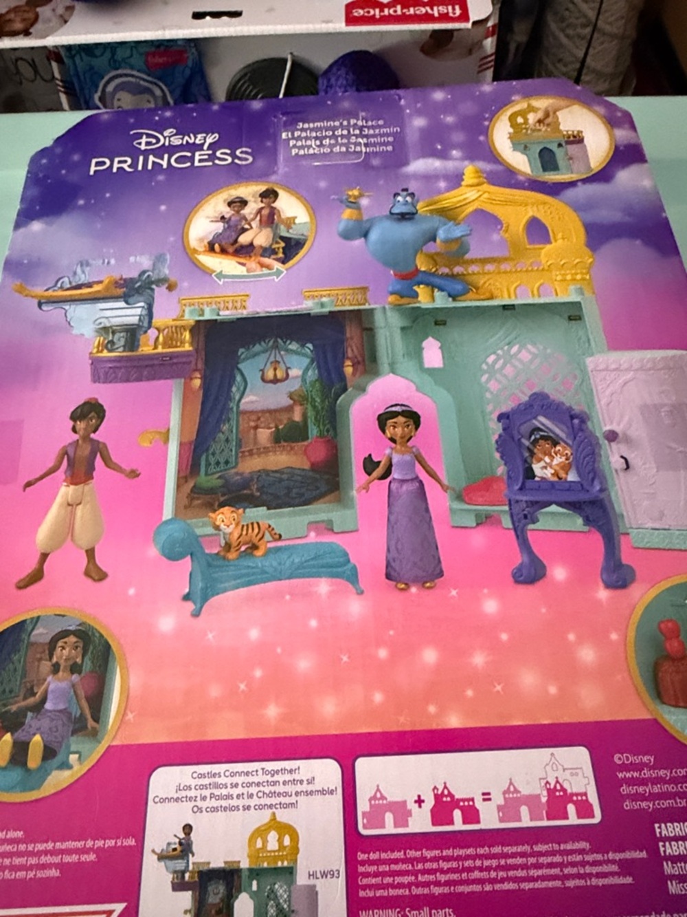 Disney Princess Jasmine Palace Playset - Teal / Purple / Gold - Picture 6 of 6